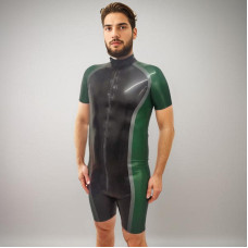 Omega suit with front 3 way thru zip
